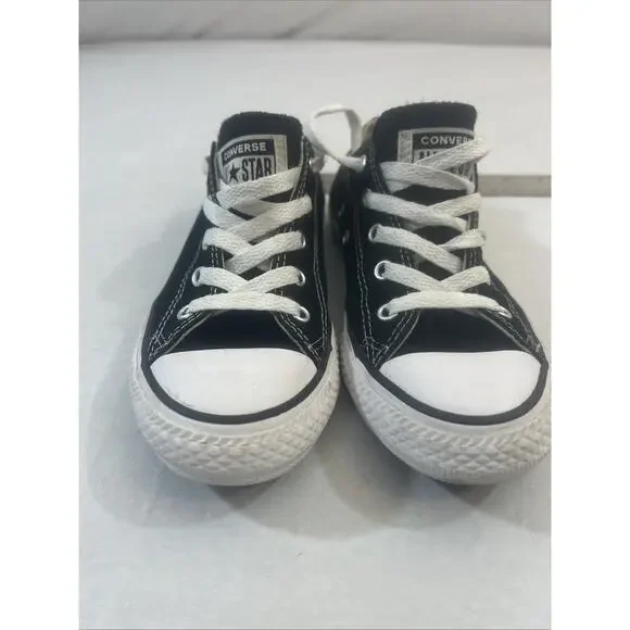 Converse All Star Chuck Taylor Youth US 1 / UK 13.5 Black Low‑Top Sneakers Shoes - Picture 6 of 16